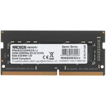 Оперативная память 8 Gb 3200 MHz AMD R9 GAMERS SERIES (R948G3206S2S-U)