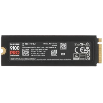 Твердотельный накопитель Samsung 4000 Gb 9100 PRO (MZ-VAP4T0CW)