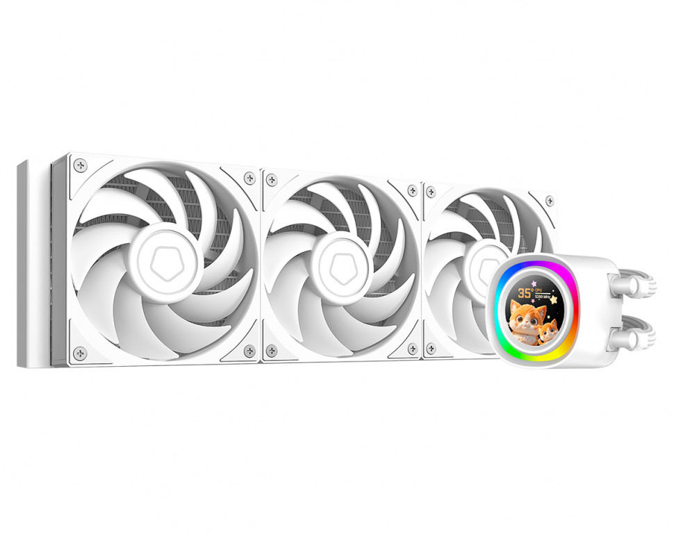 Система жидкостного охлаждения для процессора ID-COOLING FX360 LCD PE ARGB White