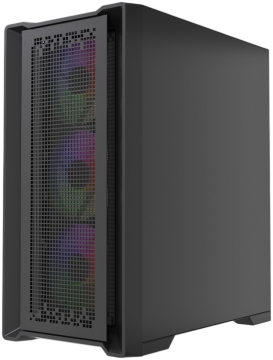 Компьютерный корпус Powercase ByteFlow Micro LE ARGB Black (CAMBFB-A4-LE)