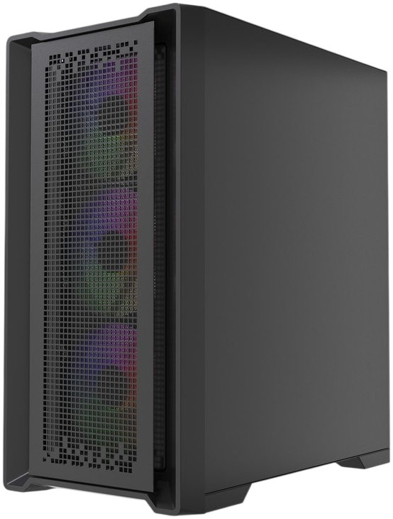 Компьютерный корпус Powercase ByteFlow Micro LE ARGB Black (CAMBFB-A4-LE)