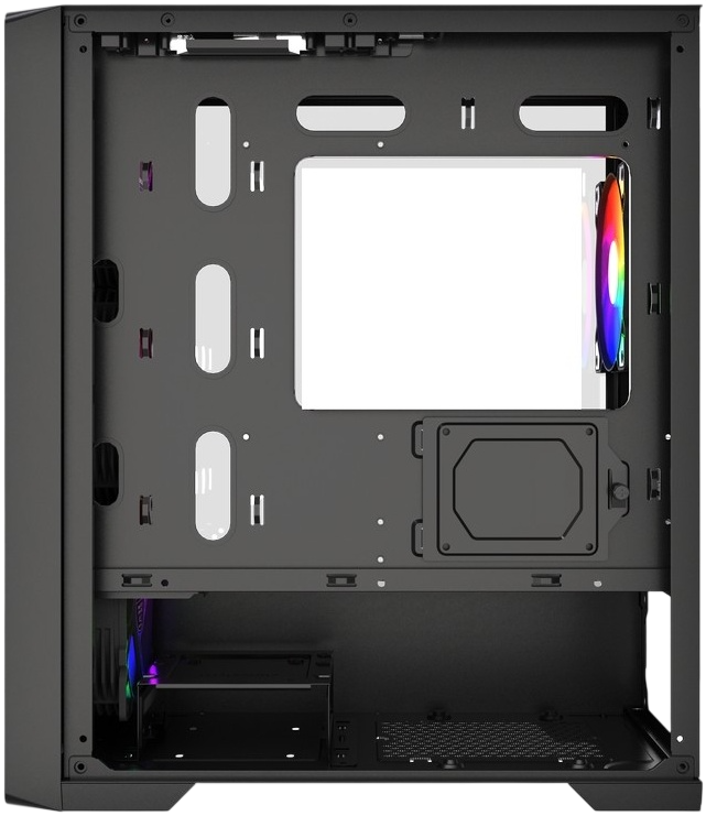 Компьютерный корпус Powercase ByteFlow Micro LE ARGB Black (CAMBFB-A4-LE)