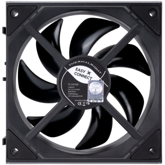 Вентилятор для корпуса Thermalright TL-M12QR Reverse ARGB Black (TRTLM12QR)