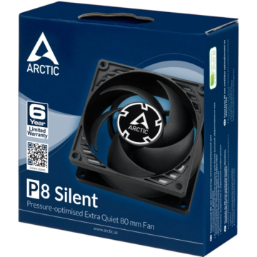 Вентилятор для корпуса Arctic Cooling ARCTIC P8 Silent Black/Black ACFAN00152A