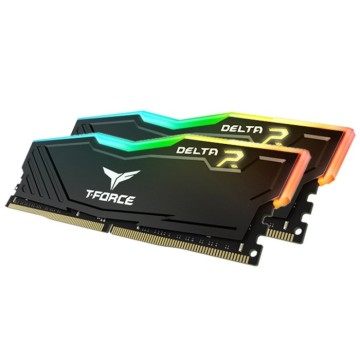 Оперативная память 16 Gb 3600 MHz Team Group T-FORCE DELTA RGB Black (TF3D416G3600HC18JDC01) RTL