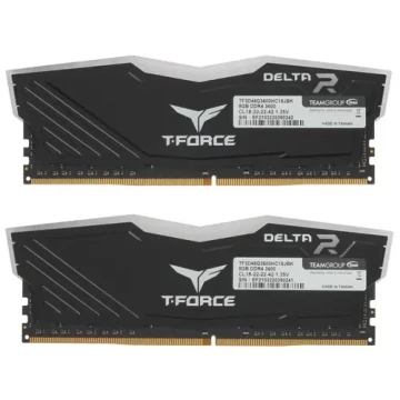 Оперативная память 16 Gb 3600 MHz Team Group T-FORCE DELTA RGB Black (TF3D416G3600HC18JDC01) RTL