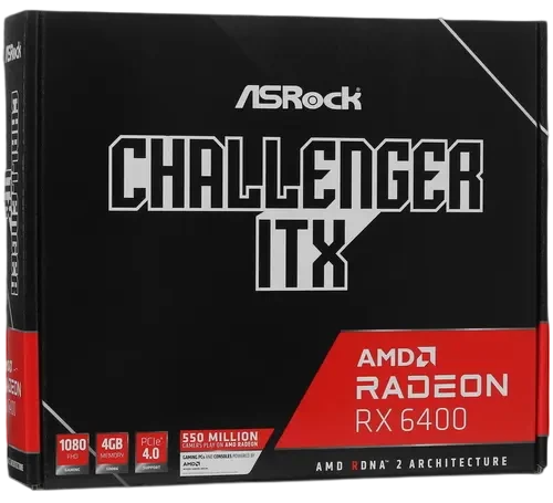 Видеокарта ASRock (RX6400 CLI 4G) Radeon RX 6400 4GB Challenger ITX