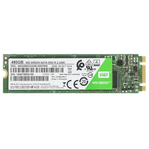 Твердотельный накопитель Western Digital 480 Gb Green WDS480G2G0B