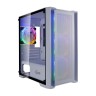 Компьютерный корпус Powercase ALISIO Micro X4W TG LED-Fan White mATX CAMIW-L4
