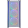 Компьютерный корпус Powercase ALISIO Micro X4W TG LED-Fan White mATX CAMIW-L4