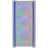 Компьютерный корпус Powercase ALISIO Micro X4W TG LED-Fan White mATX CAMIW-L4