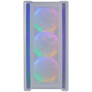 Компьютерный корпус Powercase ALISIO Micro X4W TG LED-Fan White mATX CAMIW-L4