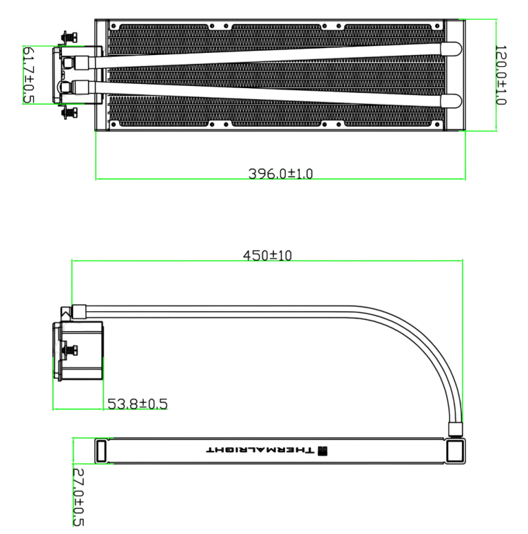Система жидкостного охлаждения для процессора Thermalright Frozen Prism 360 ARGB Black (TRFP360AB)