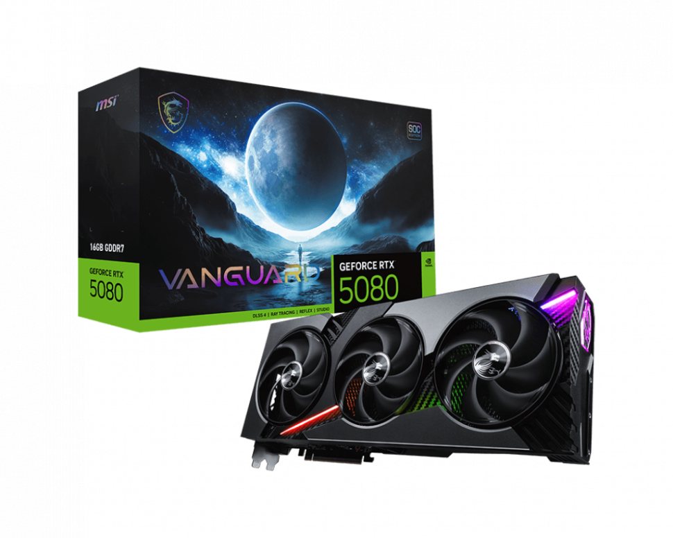 Видеокарта MSI (G5080-16VGS) GeForce RTX 5080 16G VANGUARD SOC