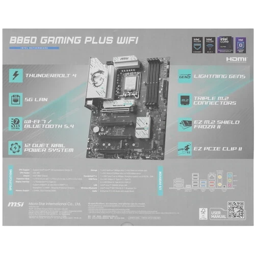 Материнская плата MSI B860 GAMING PLUS WIFI