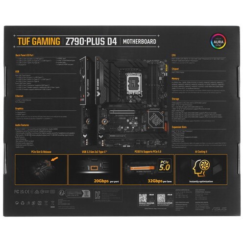 Материнская плата ASUS TUF GAMING Z790-PLUS D4 90MB1CQ0-M0EAY0