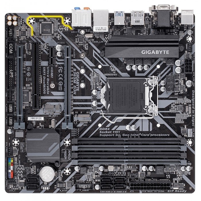 Материнская плата GIGABYTE B365M D3H - купить выгодно в 28BIT.