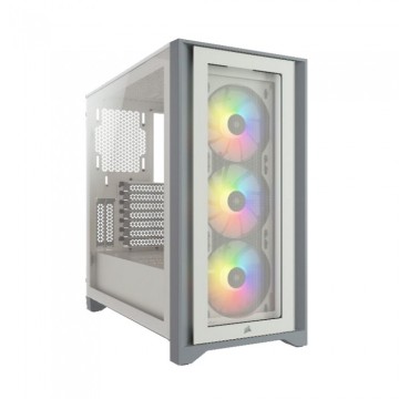 Компьютерный корпус Corsair iCUE 4000X RGB TG Mid-Tower White CC-9011205-WW