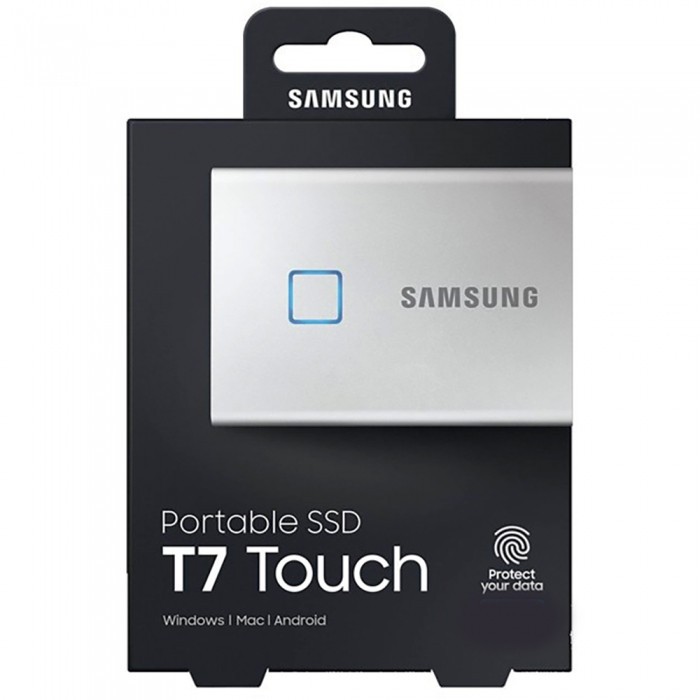 Внешний SSD Samsung 500 Gb T7 TOUCH EXTERNAL Silver MU-PC500S/WW