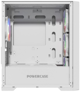 Компьютерный корпус Powercase ByteFlow Micro LE ARGB White (CAMBFW-A4-LE)