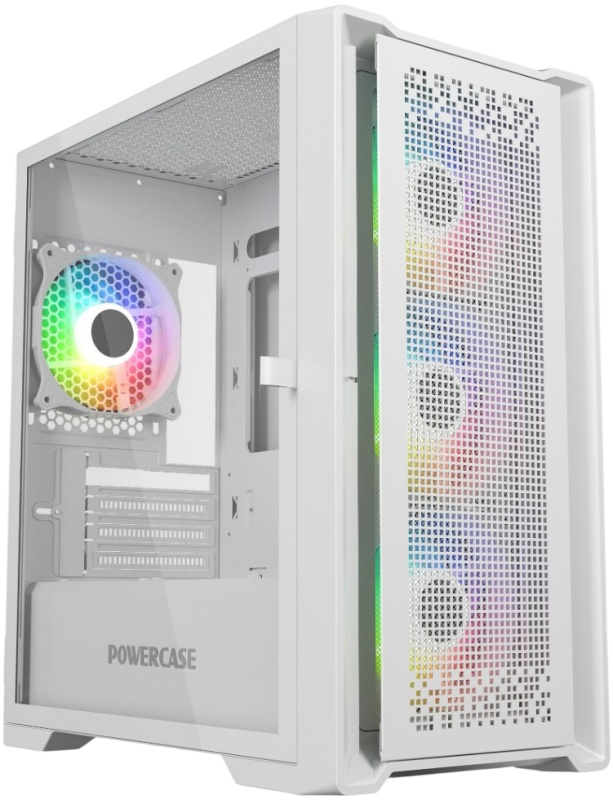 Компьютерный корпус Powercase ByteFlow Micro LE ARGB White (CAMBFW-A4-LE)