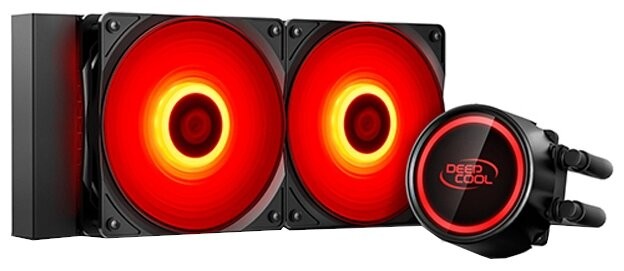 Система водяного охлаждения для процессора Deepcool GAMMAXX L240T Red