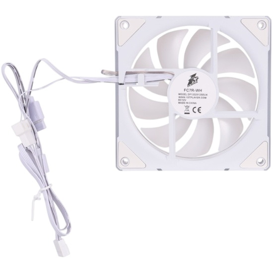 Вентилятор для корпуса 1STPLAYER FC7 ARGB White (FC7-WH)