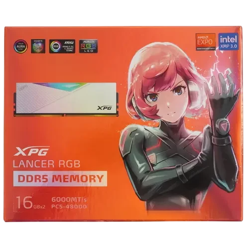 Оперативная память 32 Gb 6000 MHz ADATA XPG LANCER RGB (AX5U6000C3016G-DCLARWH)