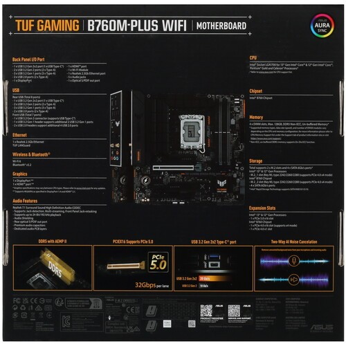 Материнская плата ASUS TUF GAMING B760M-PLUS WIFI 90MB1ET0-M0EAY0