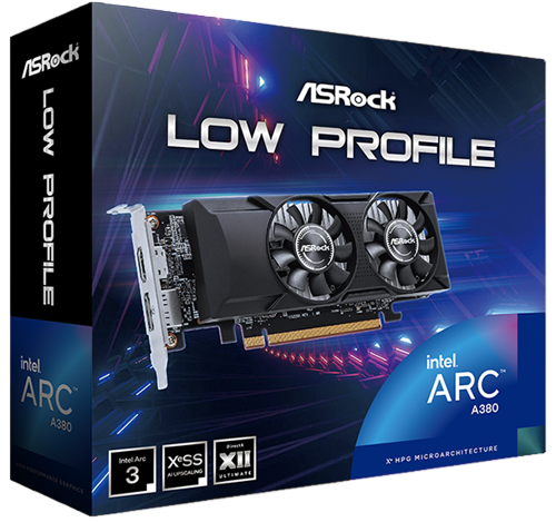 Видеокарта ASRock (A380 LP 6G) Intel Arc A380 6GB Low Profile