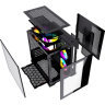 Компьютерный корпус Powercase VISION Micro Black TG 120mm 5-color fan Black mATX (CVBM-L4)