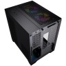 Компьютерный корпус Powercase VISION Micro Black TG 120mm 5-color fan Black mATX CVBM-L4