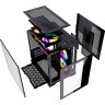 Компьютерный корпус Powercase VISION Micro Black TG 120mm 5-color fan Black mATX CVBM-L4