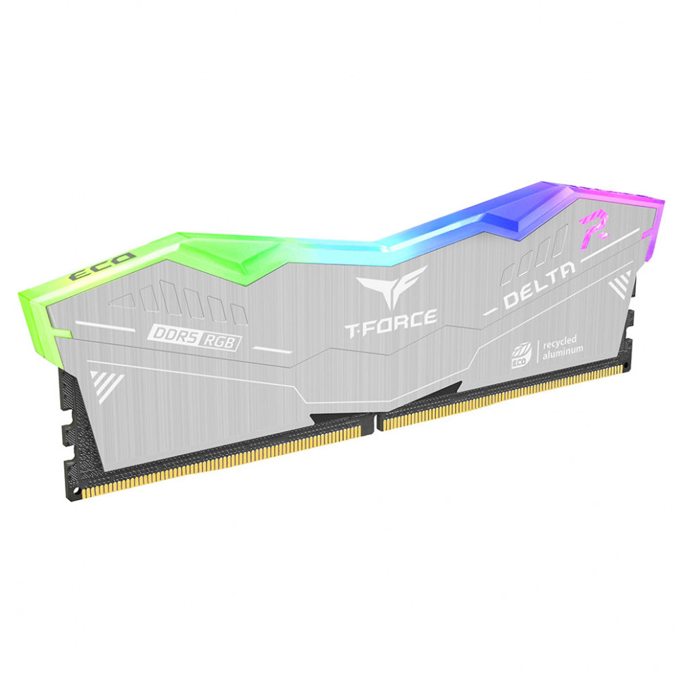 Оперативная память 32 Gb 6400 MHz Team Group T-FORCE Delta RGB ECO Silver (FF2D532G6400HC32ADC01)