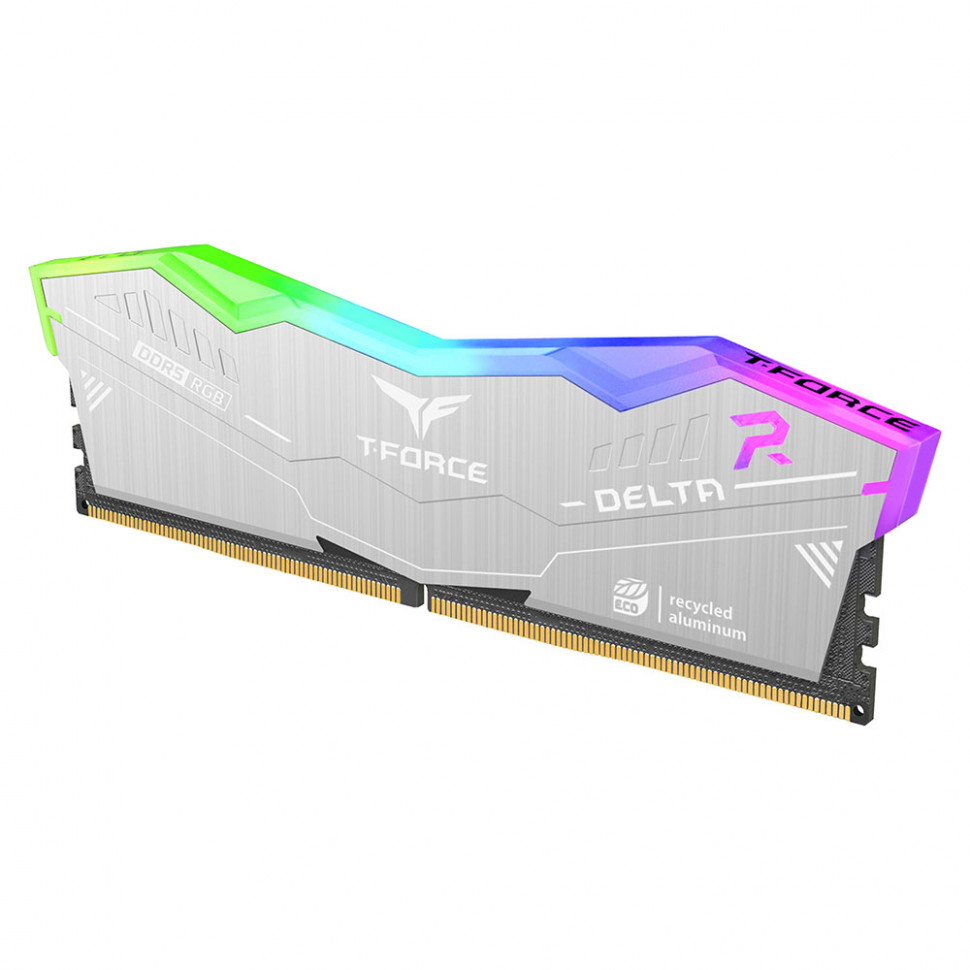 Оперативная память 32 Gb 6400 MHz Team Group T-FORCE Delta RGB ECO Silver (FF2D532G6400HC32ADC01)