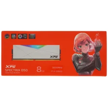 Оперативная память 8 Gb 3600 MHz ADATA XPG SPECTRIX D50 (AX4U36008G18I-SW50)