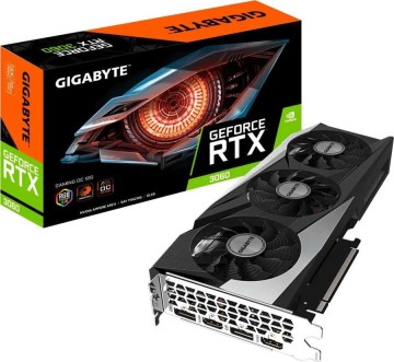 Видеокарта Gigabyte (GV-N3060GAMING OC-12GD 2.0) GeForce RTX 3060 12GB GAMING OC (rev. 2.0) LHR