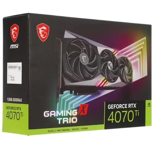 Видеокарта MSI (RTX 4070 Ti GAMING X TRIO 12G) GeForce RTX 4070 Ti 12GB GAMING X TRIO
