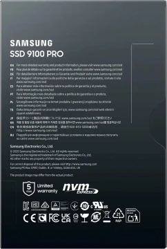 Твердотельный накопитель Samsung 4000 Gb 9100 PRO (MZ-VAP4T0B/AM)