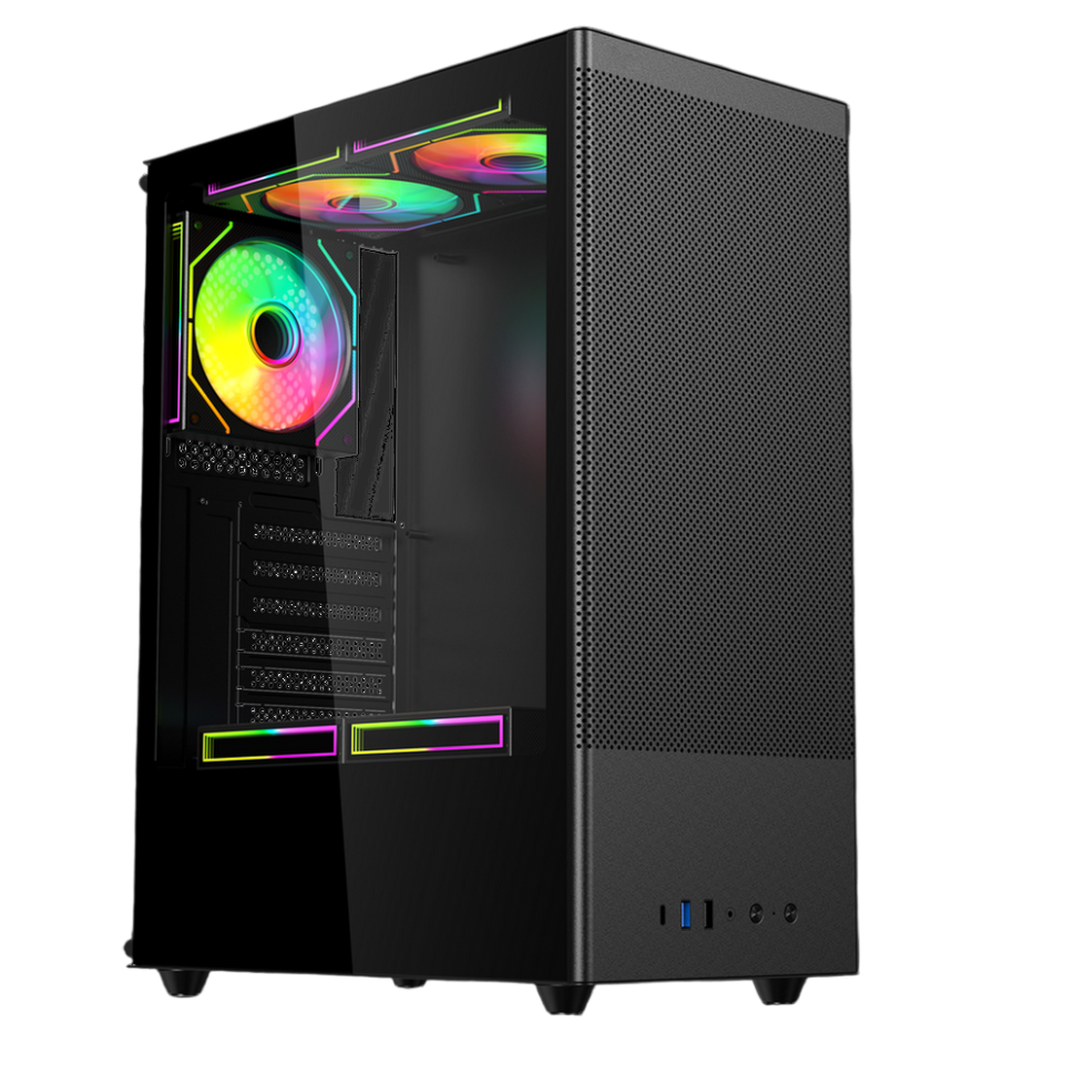 Компьютерный корпус ACD Citadel 108B TG Black (AH-SI2G0-000)