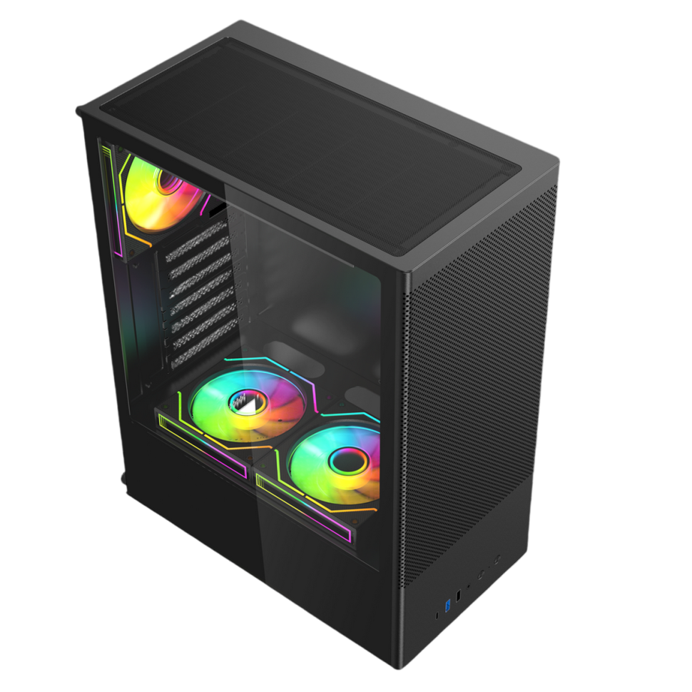 Компьютерный корпус ACD Citadel 108B TG Black (AH-SI2G0-000)