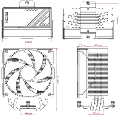 Кулер для процессора ID-COOLING FROZN A410 SE ARGB White