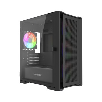Компьютерный корпус Powercase ALISIO Micro X4B V2 LE Black (CAMCXB-A4-LE)