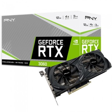 Видеокарта PNY (VCG306012DFMPB) GeForce RTX 3060 12GB UPRISING Dual Fan Edition LHR