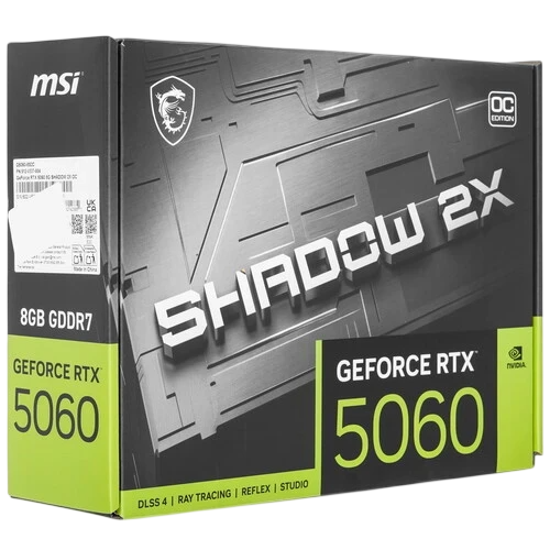 Видеокарта MSI (G5060-8S2CM) GeForce RTX 5060 8G SHADOW 2X OC MAX