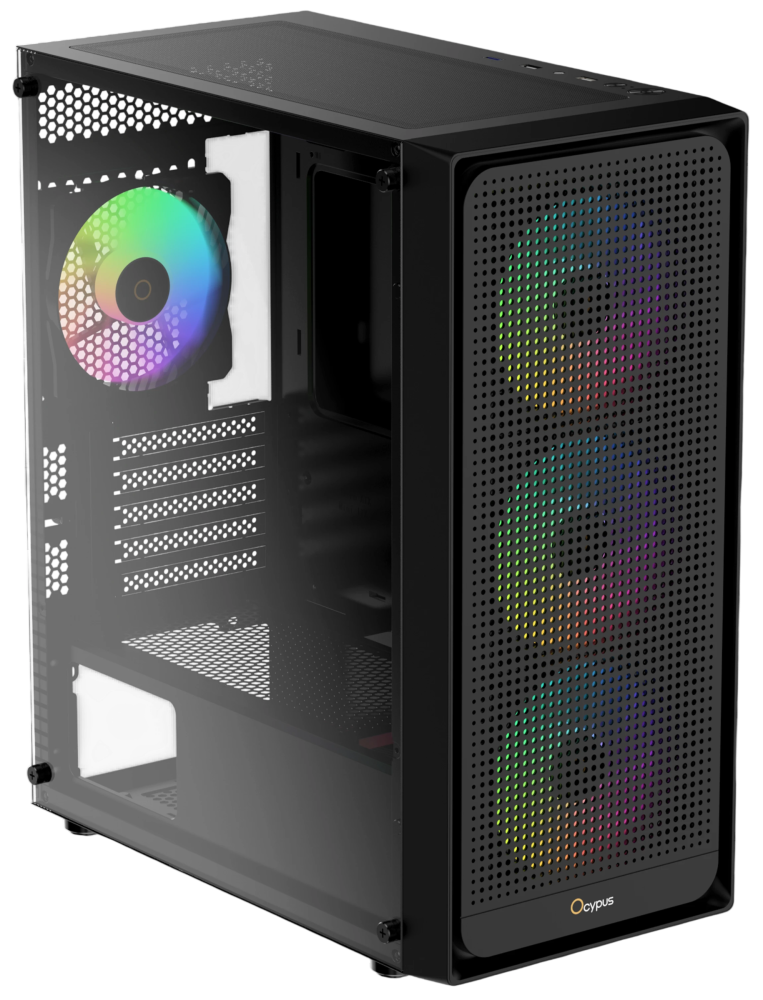 Компьютерный корпус Ocypus Gamma C50 BK ARGB TG Black (Gamma-C50-BKG400XX-GL)