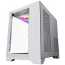 Компьютерный корпус Powercase VISION Micro TG 4х 120mm 5-color fan White mATX CVWM-L4