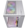 Компьютерный корпус Powercase VISION Micro TG 4х 120mm 5-color fan White mATX CVWM-L4