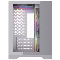 Компьютерный корпус Powercase VISION Micro TG 4х 120mm 5-color fan White mATX CVWM-L4