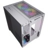 Компьютерный корпус Powercase VISION Micro TG 4х 120mm 5-color fan White mATX CVWM-L4